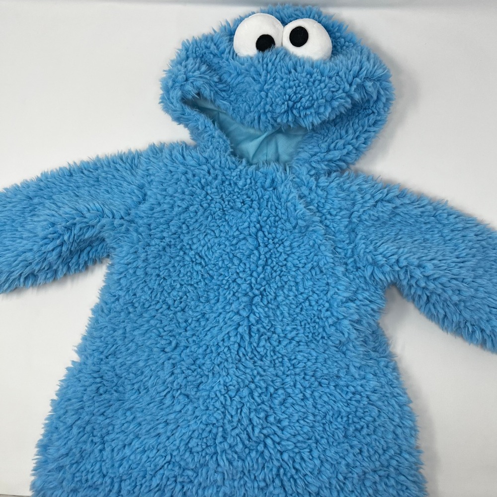 Pottery Barn Kids Sesame Street Cookie Monster Baby Costume Blue 6-12 Months